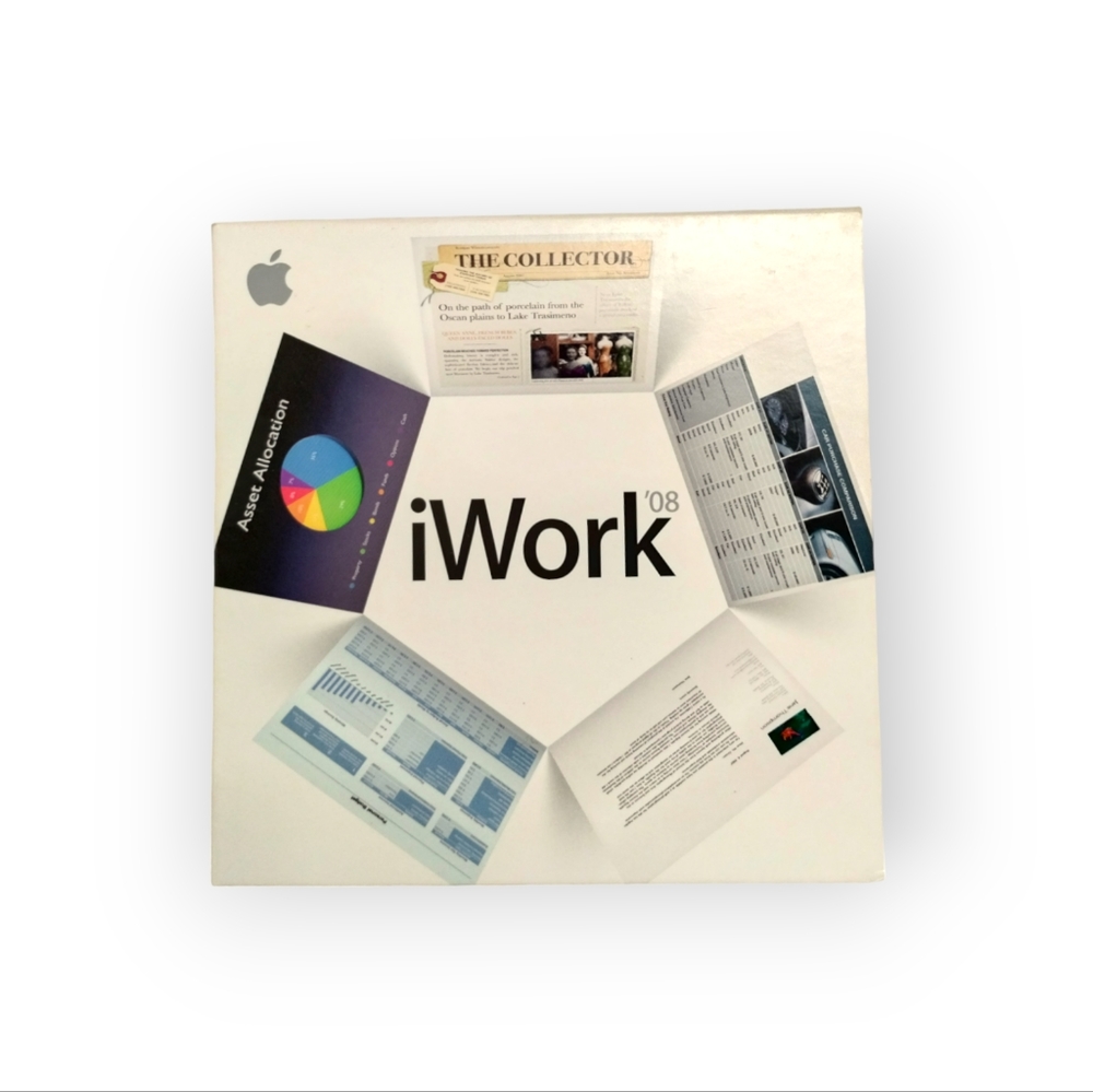 Apple Mac iWork '08 Includes Keynote, Pages, Numbers - Boxed